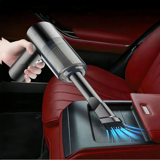 Mini Aspirador Portátil sem Fio 120W Recarregável USB-C para Limpeza do Carro
