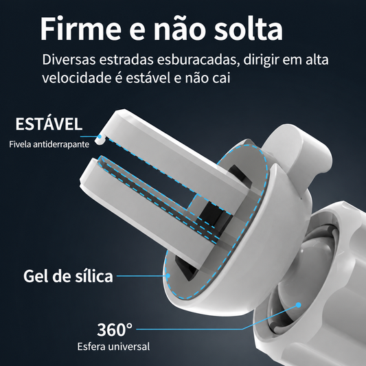 Suporte Veicular Magnético com Carregamento Sem Fio 15W