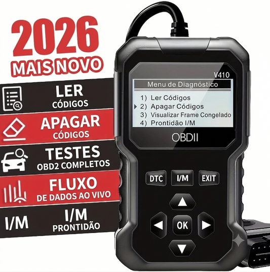 Scanner OBD2 com Tela — Diagnóstico Automotivo Completo
