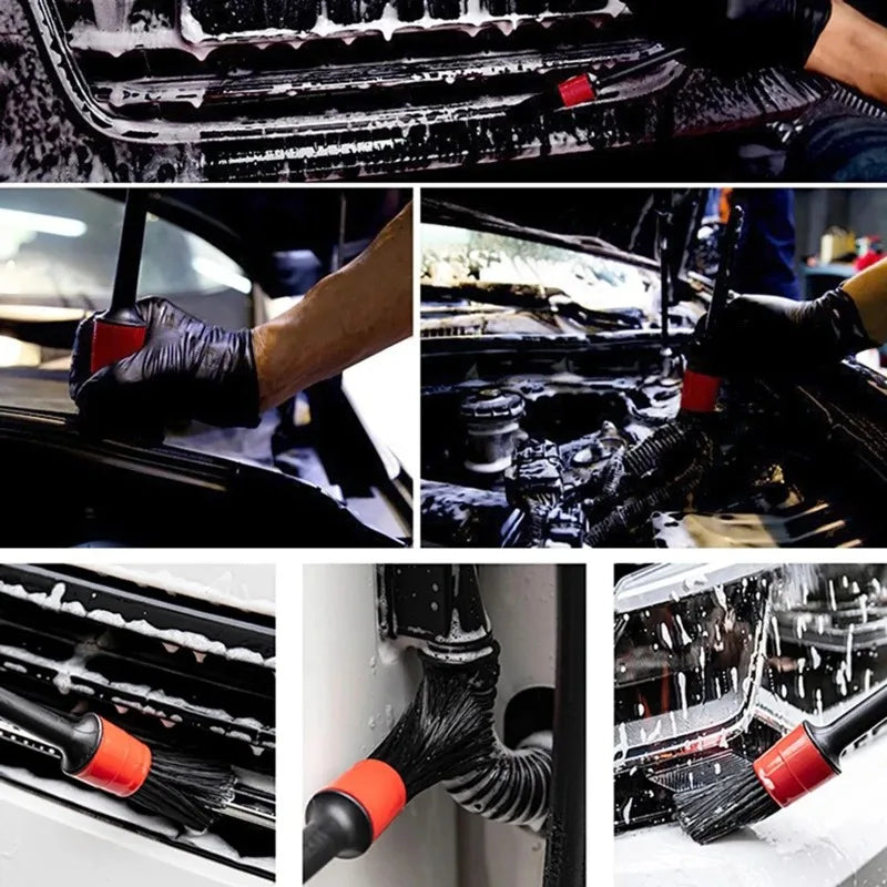 Kit de Escovas para Detalhamento Automotivo (5 peças)