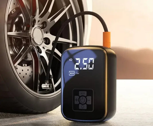 Compressor de Ar Portátil sem Fio 150PSI para Carro, Moto e Bike