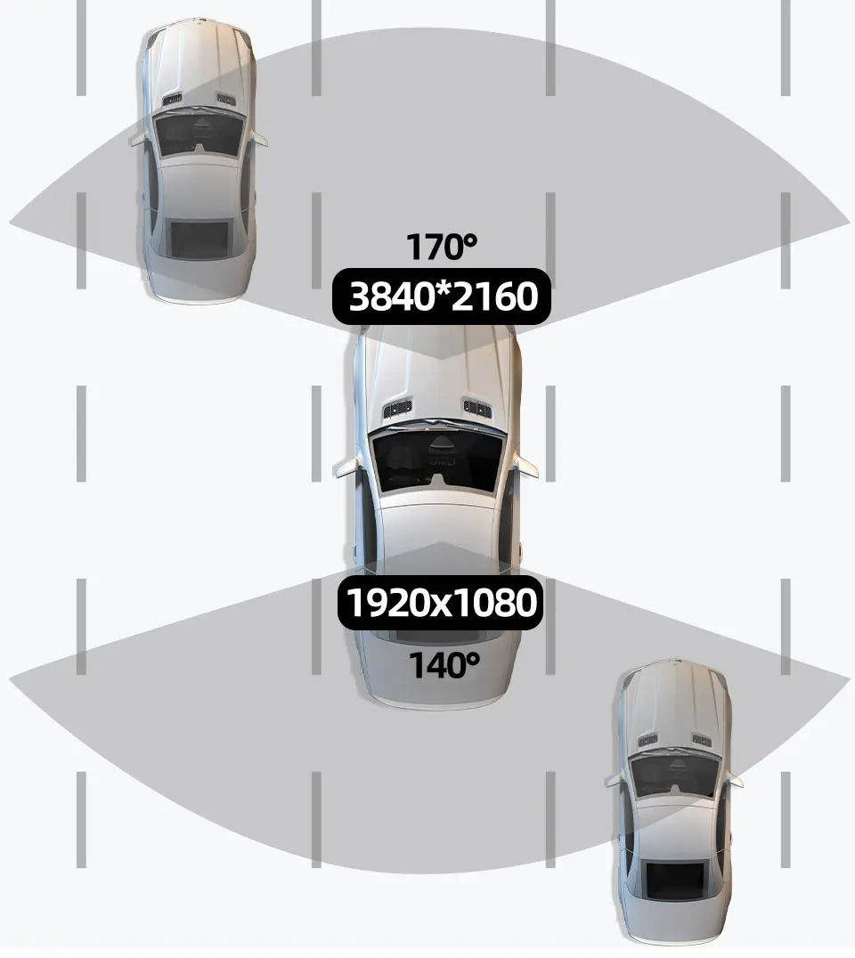 Dash Cam 4K Ultra HD com Câmera Traseira, WiFi, GPS e Visão Noturna