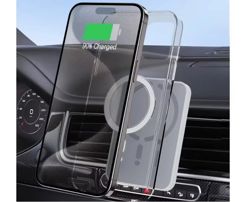 Suporte Veicular Magnético com Carregamento Sem Fio 15W