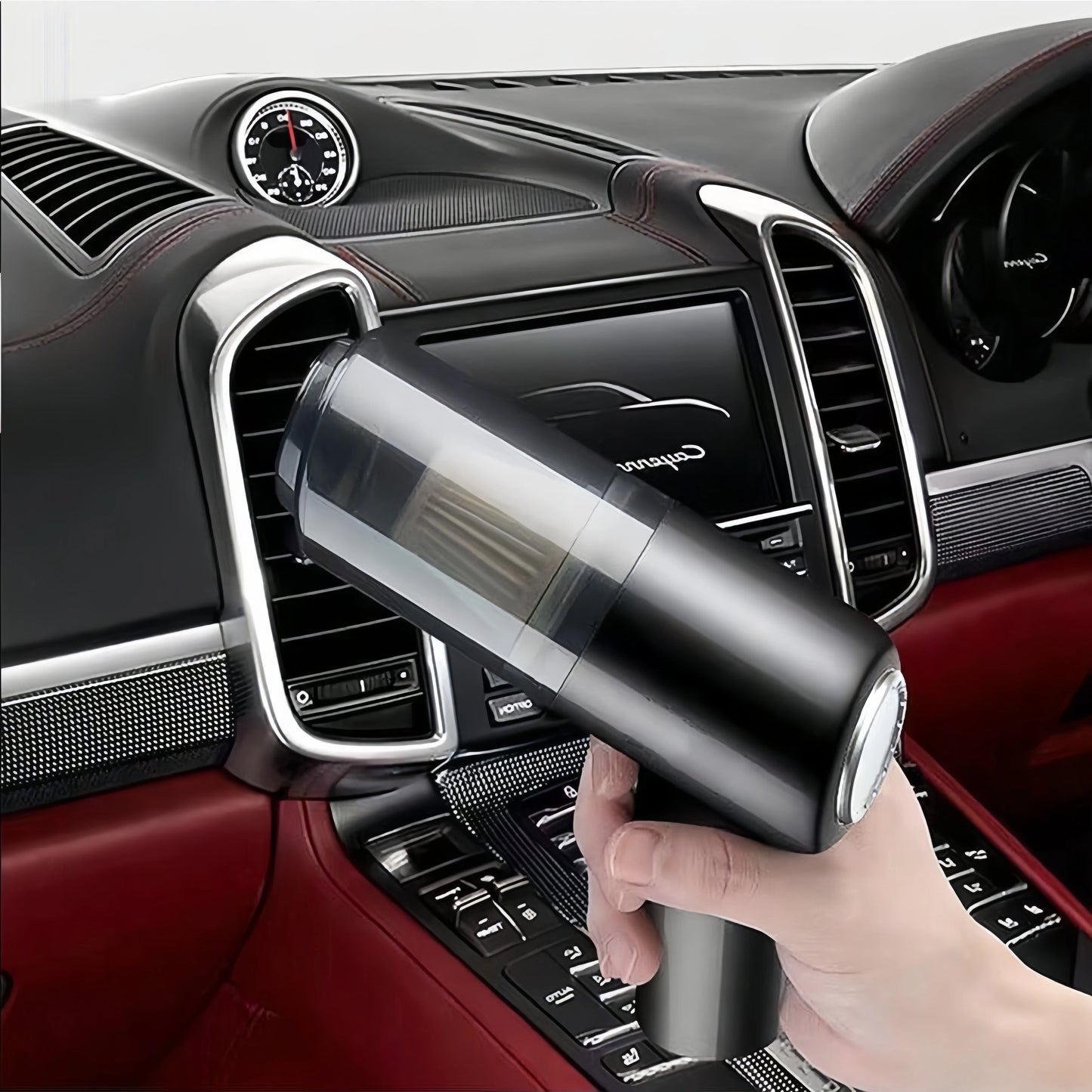 Mini Aspirador Portátil sem Fio 120W Recarregável USB-C para Limpeza do Carro